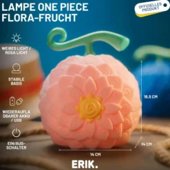 One Piece Nico Robin's Flower-Flower Frucht Lampe