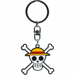 One Piece Schlüsselanhänger – Strohhut Jolly Roger