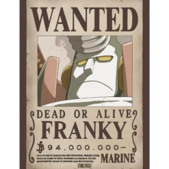 One Piece Steckbrief-Poster mit Usopp und Franky