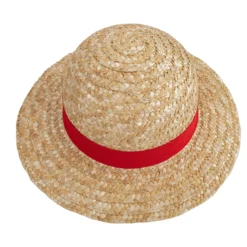 One Piece Strohhut Replikat mit Lederband