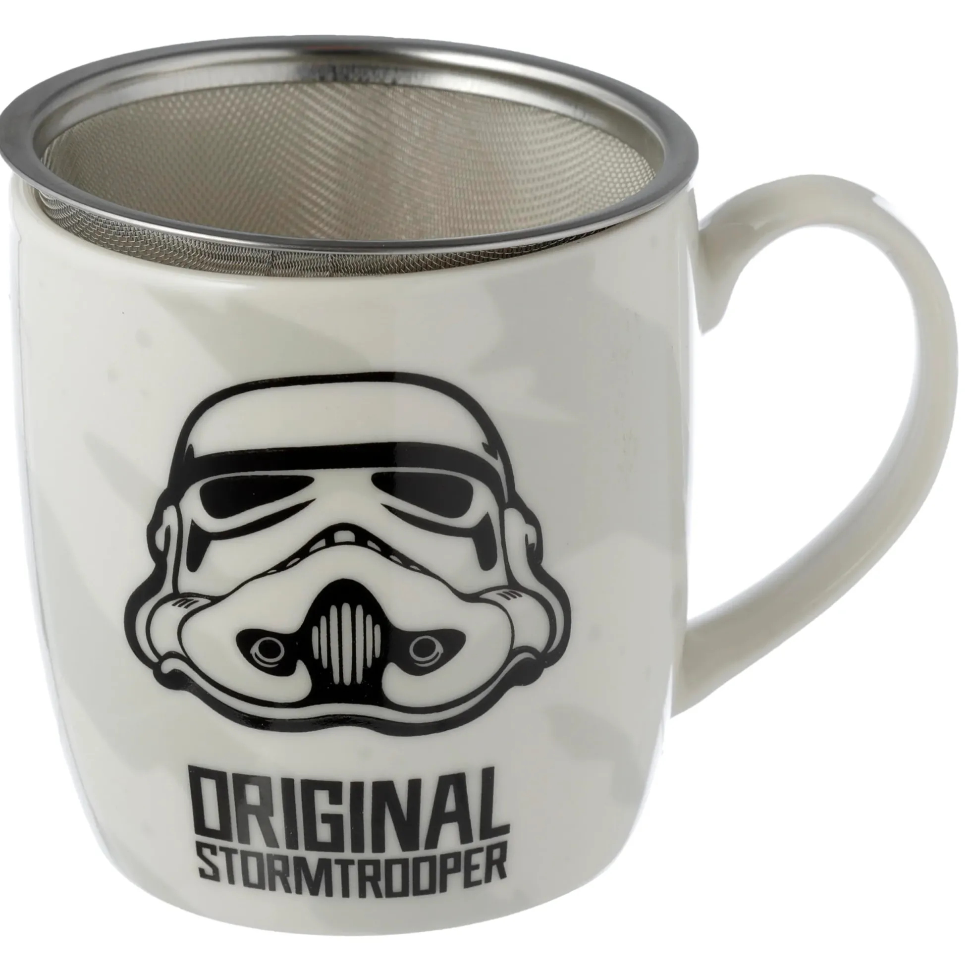 Original Stormtrooper Porzellanbecher mit Teesieb und Deckel