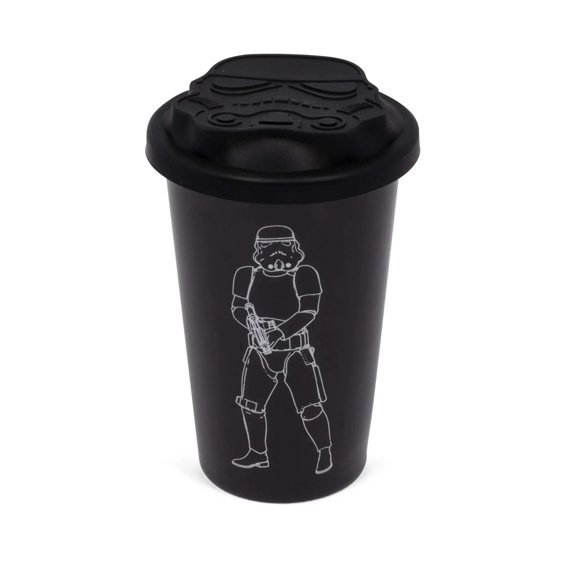 Original Stormtrooper Thermobecher Schwarz mit Helmdeckel
