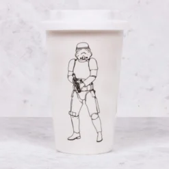 Original Stormtrooper Thermobecher Weiß mit Helmdeckel