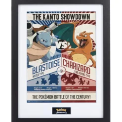 Pokémon Gerahmter Kunstdruck – Kanto Showdown