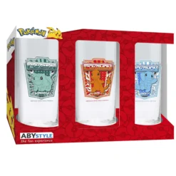 Pokémon Gläser-Set Starter-Trio