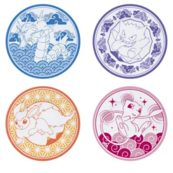Pokémon Teller-Set – 4 Kanto Ikonen im Japanischen Stil