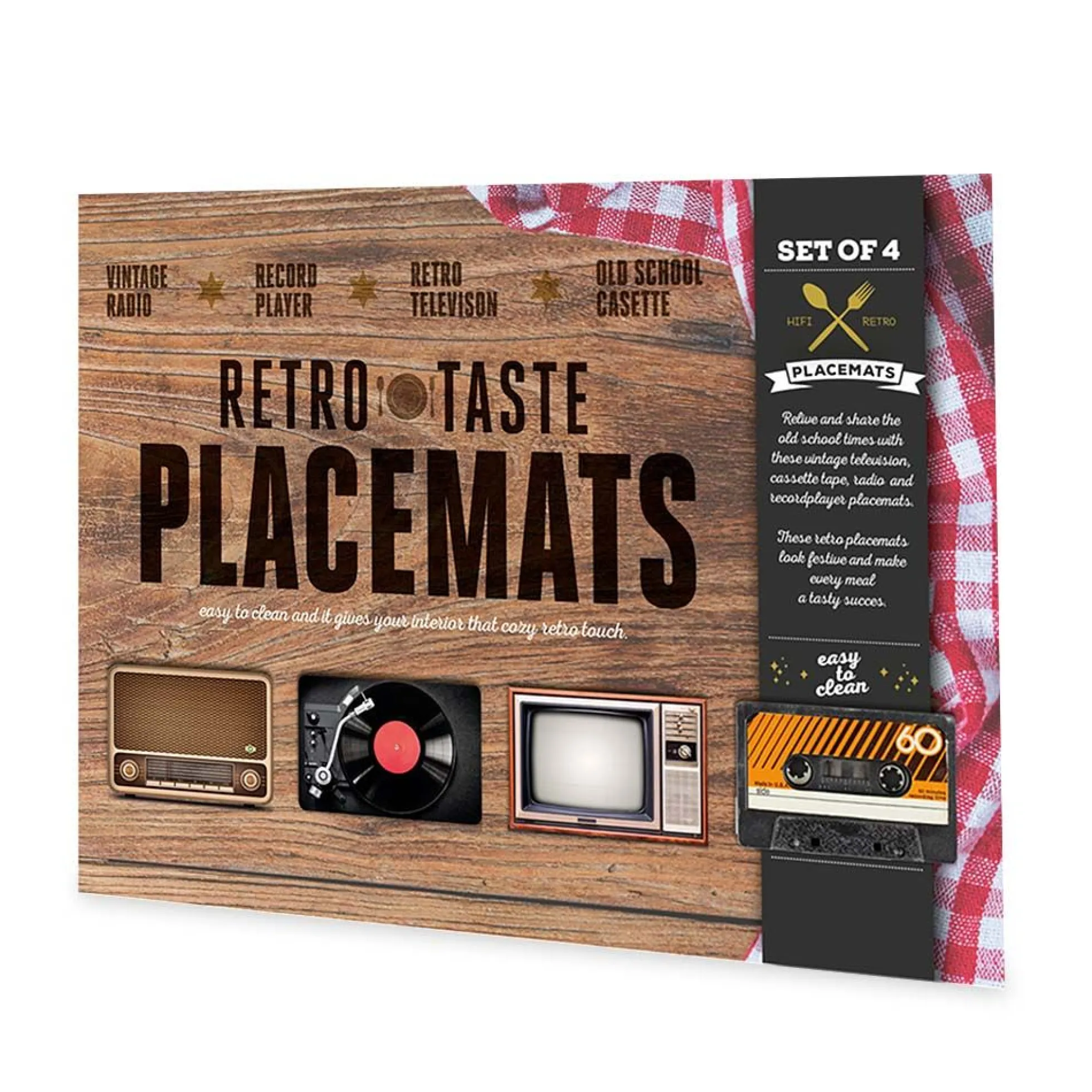 Retro Tisch Unterlagen