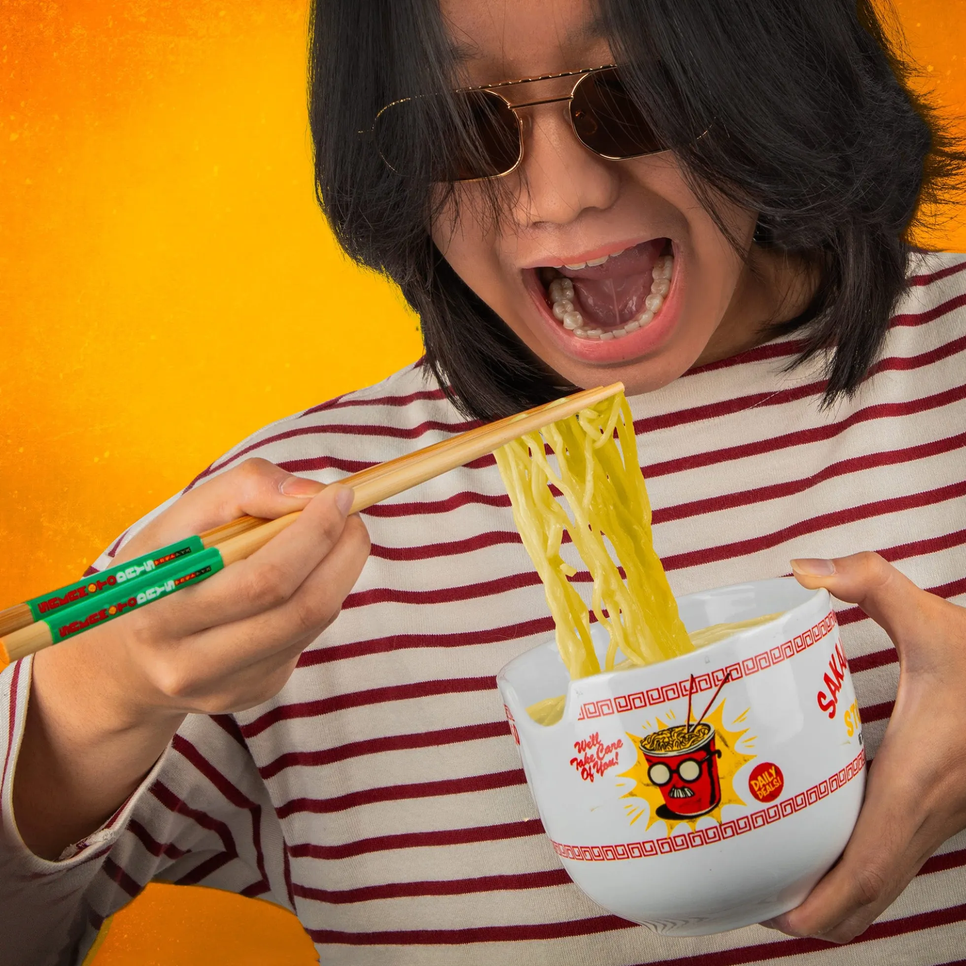 Sakamoto Days Ramen Schüssel mit Essstäbchen - Sakamoto's Store