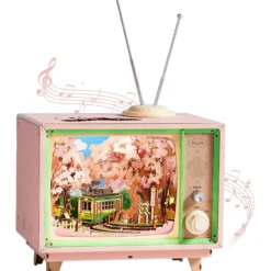 Sakura Traumtour Retro TV Spieluhr Holzbausatz
