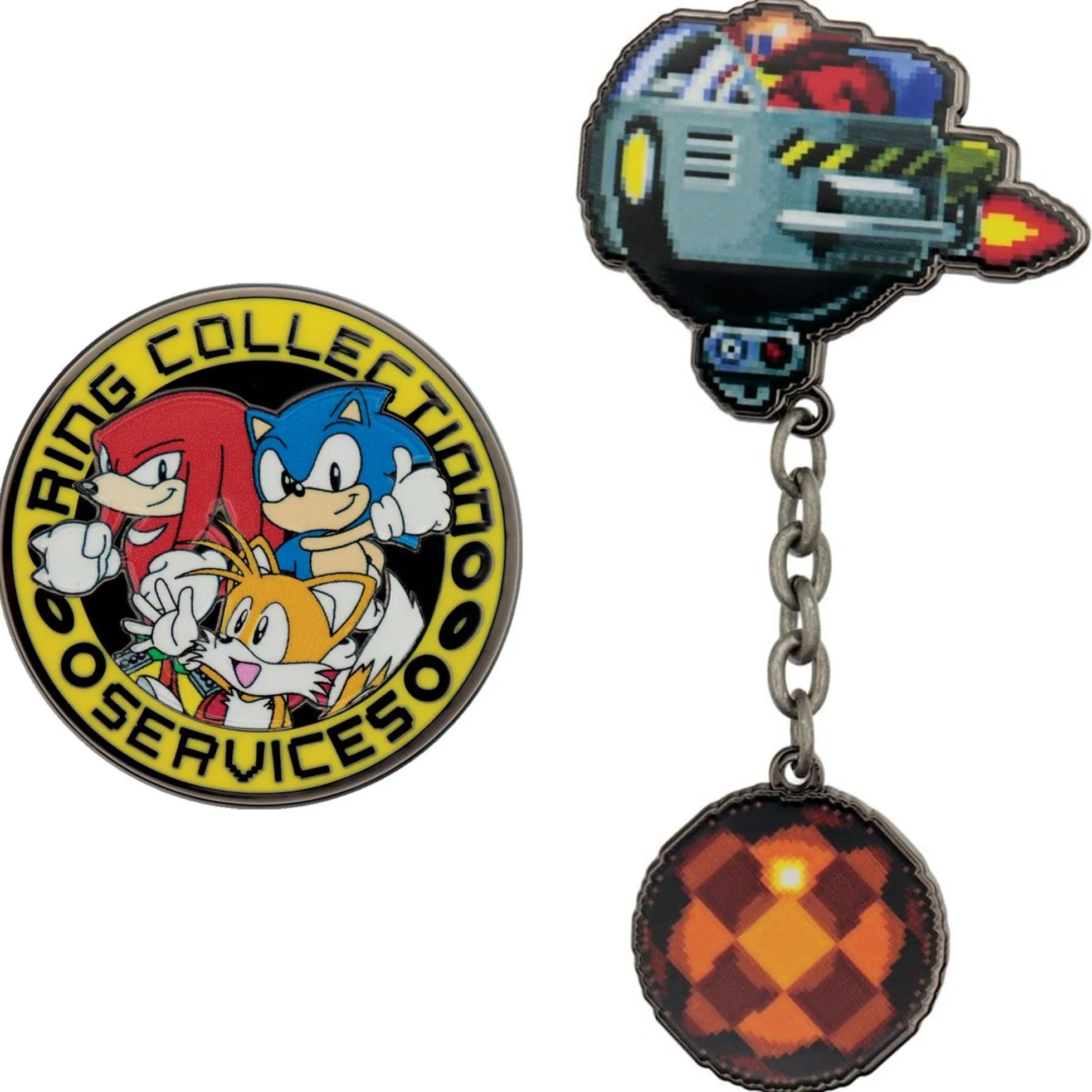 Sonic Ansteck-Pin aus Metall