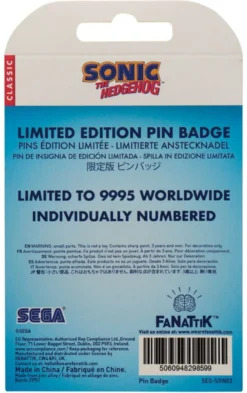 Sonic Ansteck-Pin aus Metall