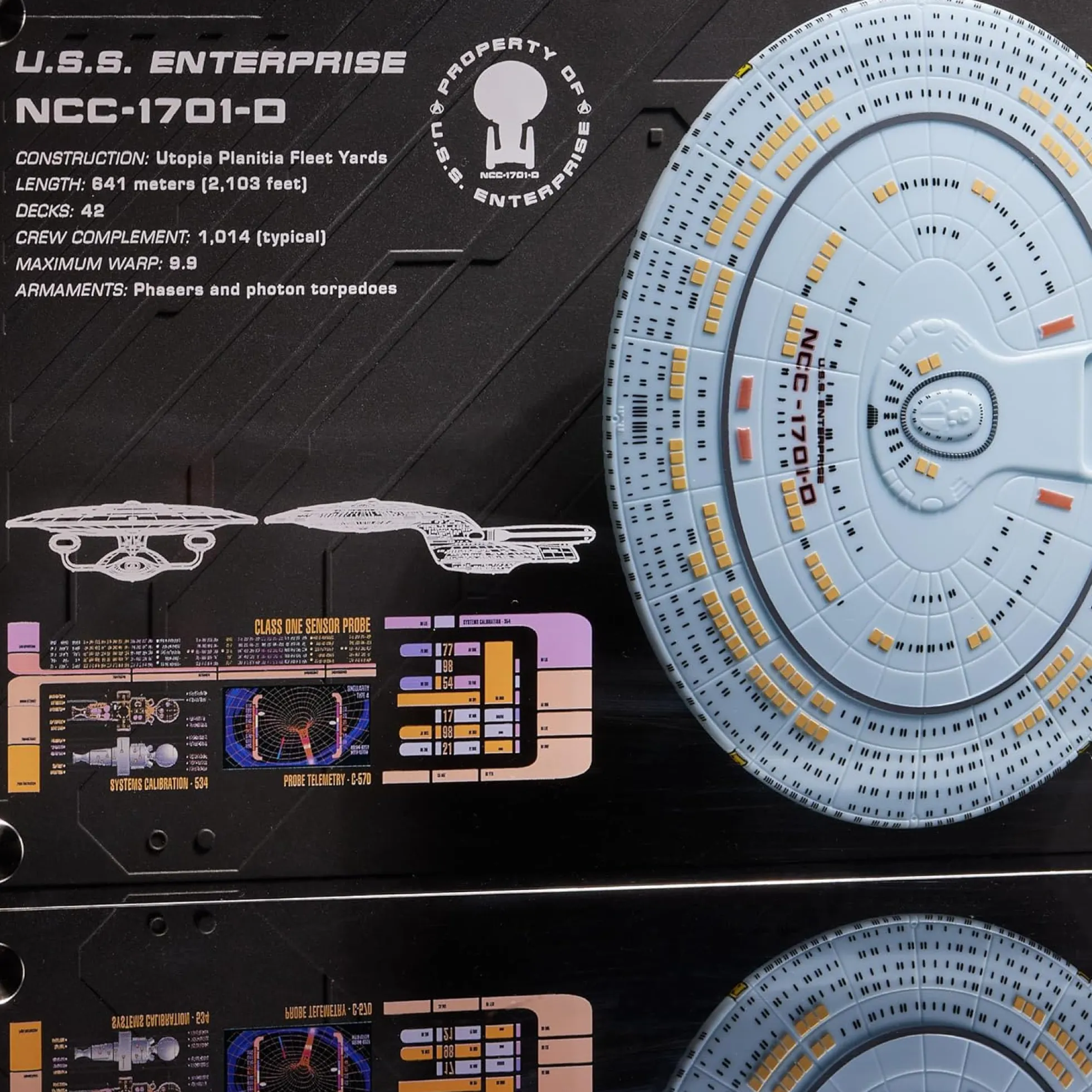 Star Trek Enterprise NCC 1701-D Wandplakette