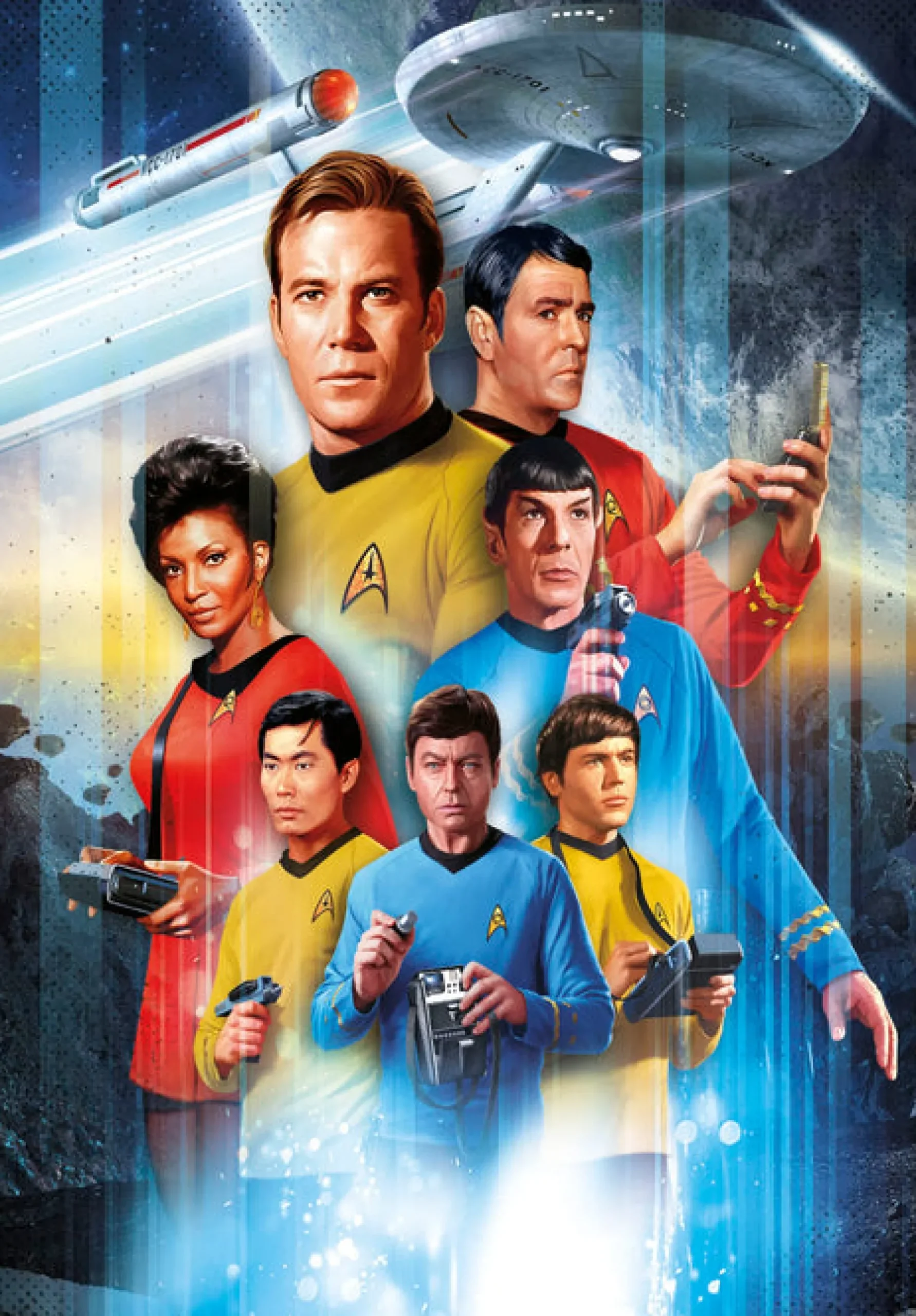 Star Trek Puzzle mit der Crew der Enterprise