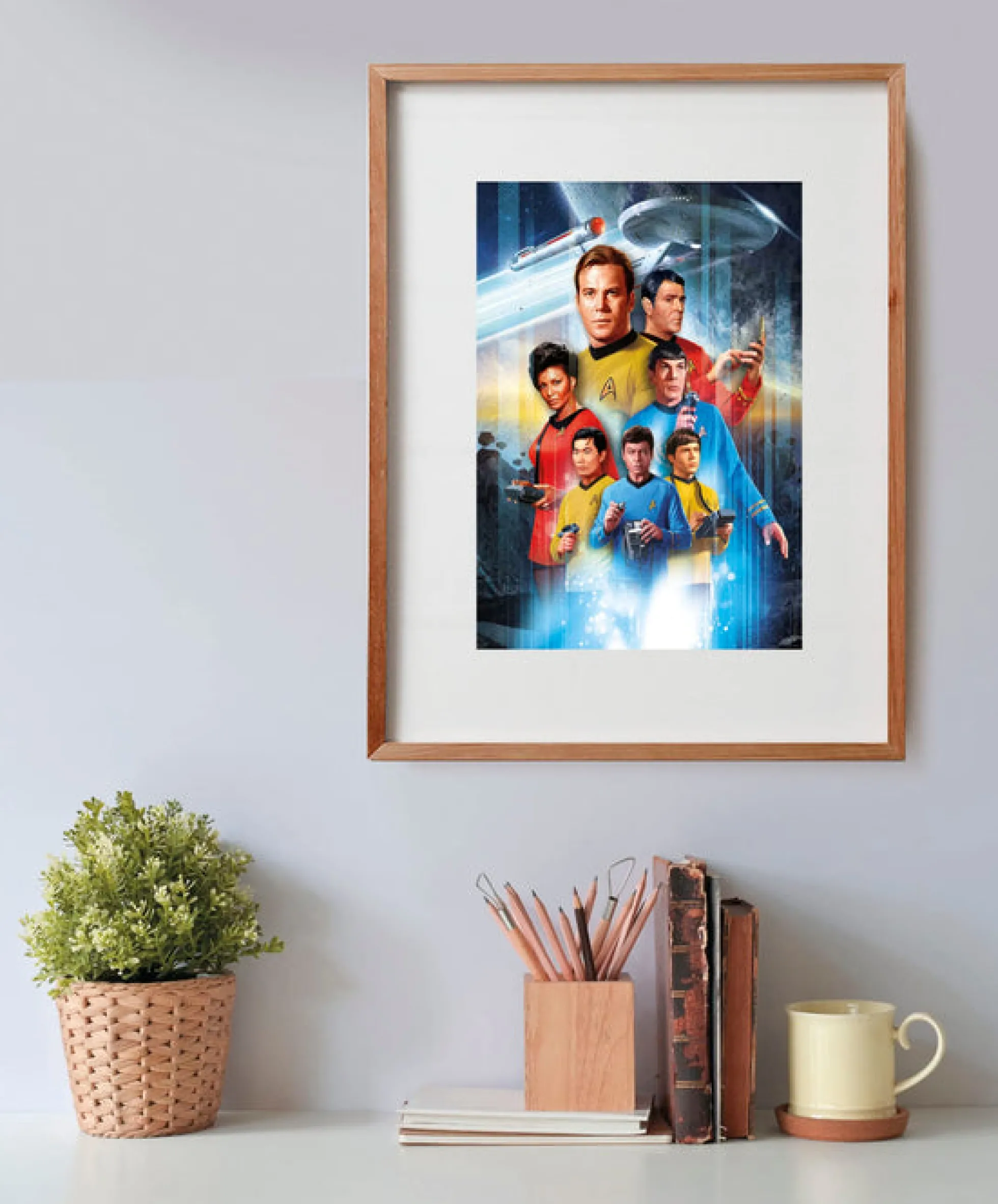 Star Trek Puzzle mit der Crew der Enterprise