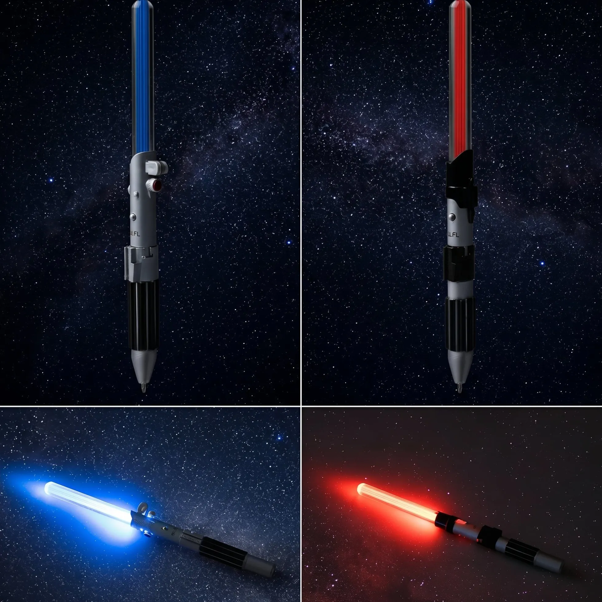 Star Wars Lichtschwert Kugelschreiber Set mit LED Luke und Vader