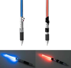 Star Wars Lichtschwert Kugelschreiber Set mit LED Luke und Vader
