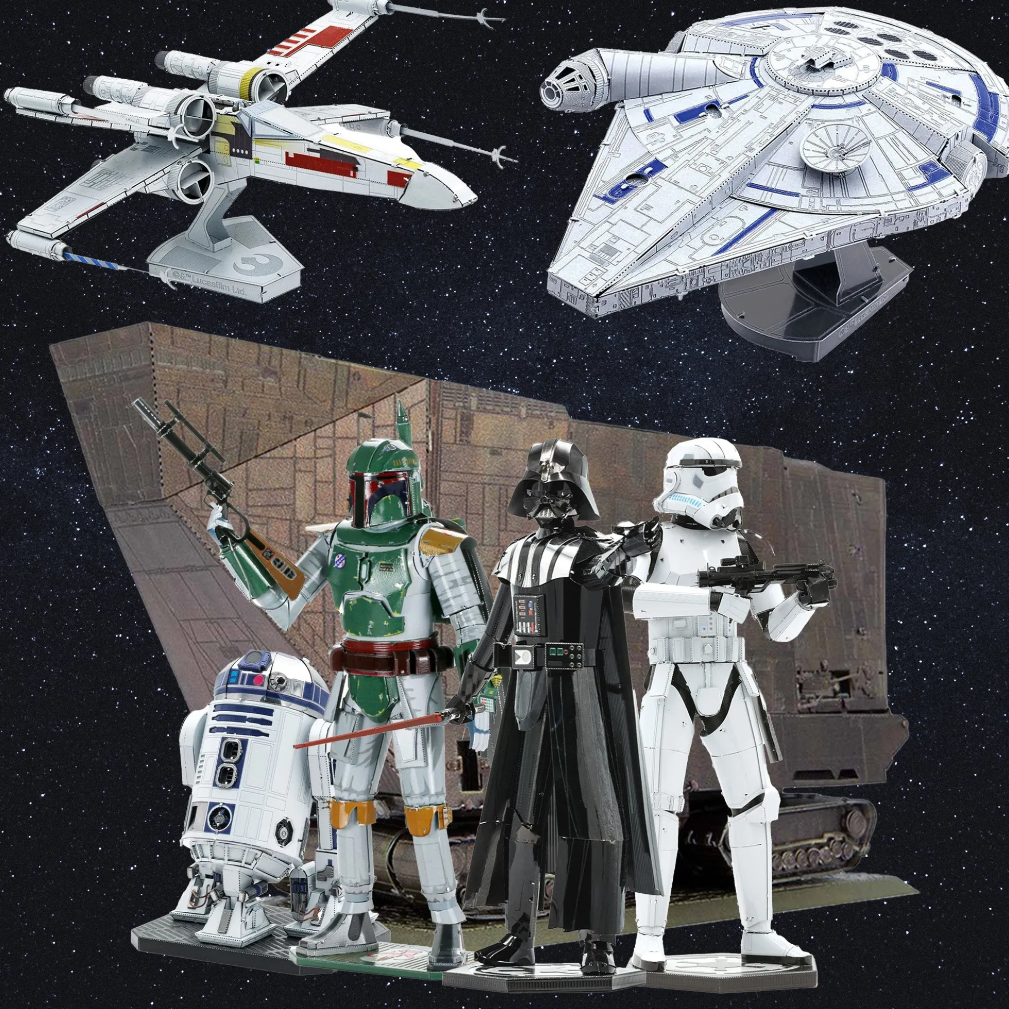 Star Wars Metal Earth Premium 3D-Bausätze