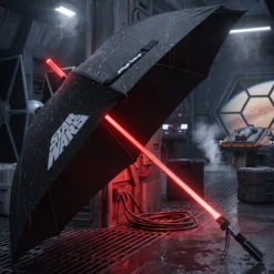 Star Wars Premium LED Regenschirm - Darth Vaders Lichtschwert
