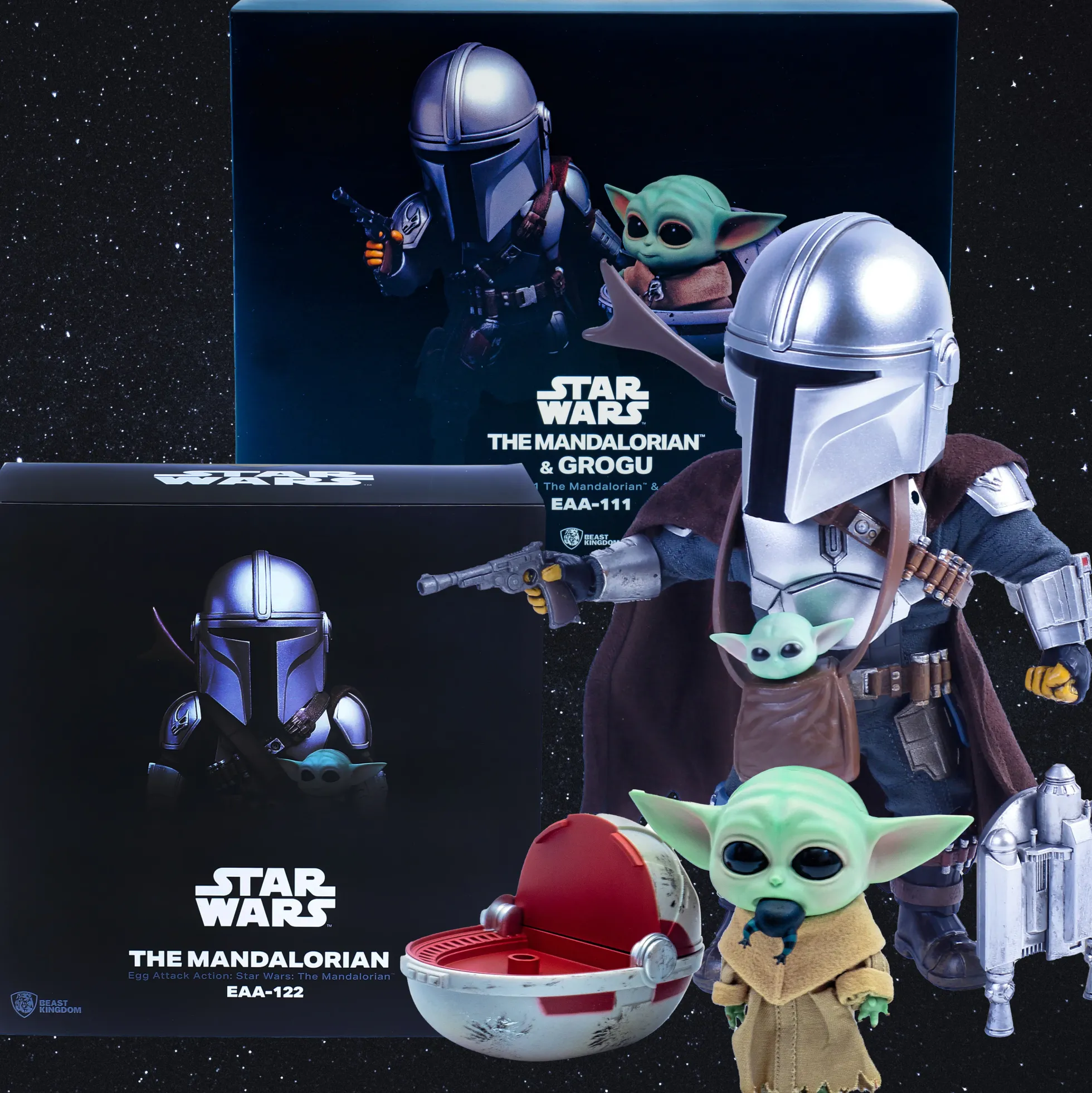 Star Wars The Mandalorian Beast Kingdom Egg Attack Action Sammelfiguren