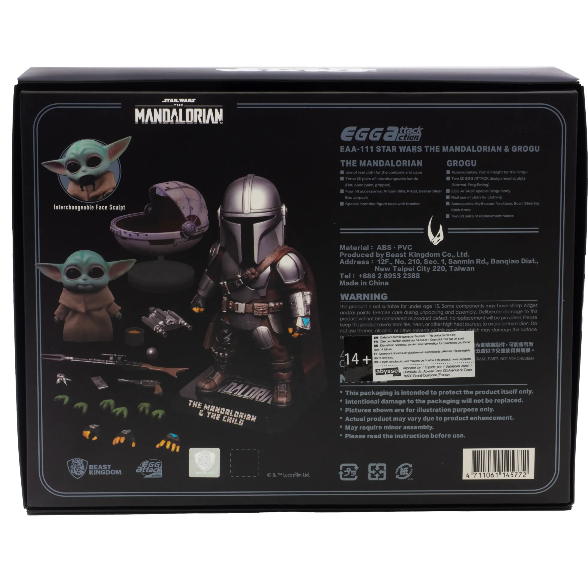 Star Wars The Mandalorian Beast Kingdom Egg Attack Action Sammelfiguren