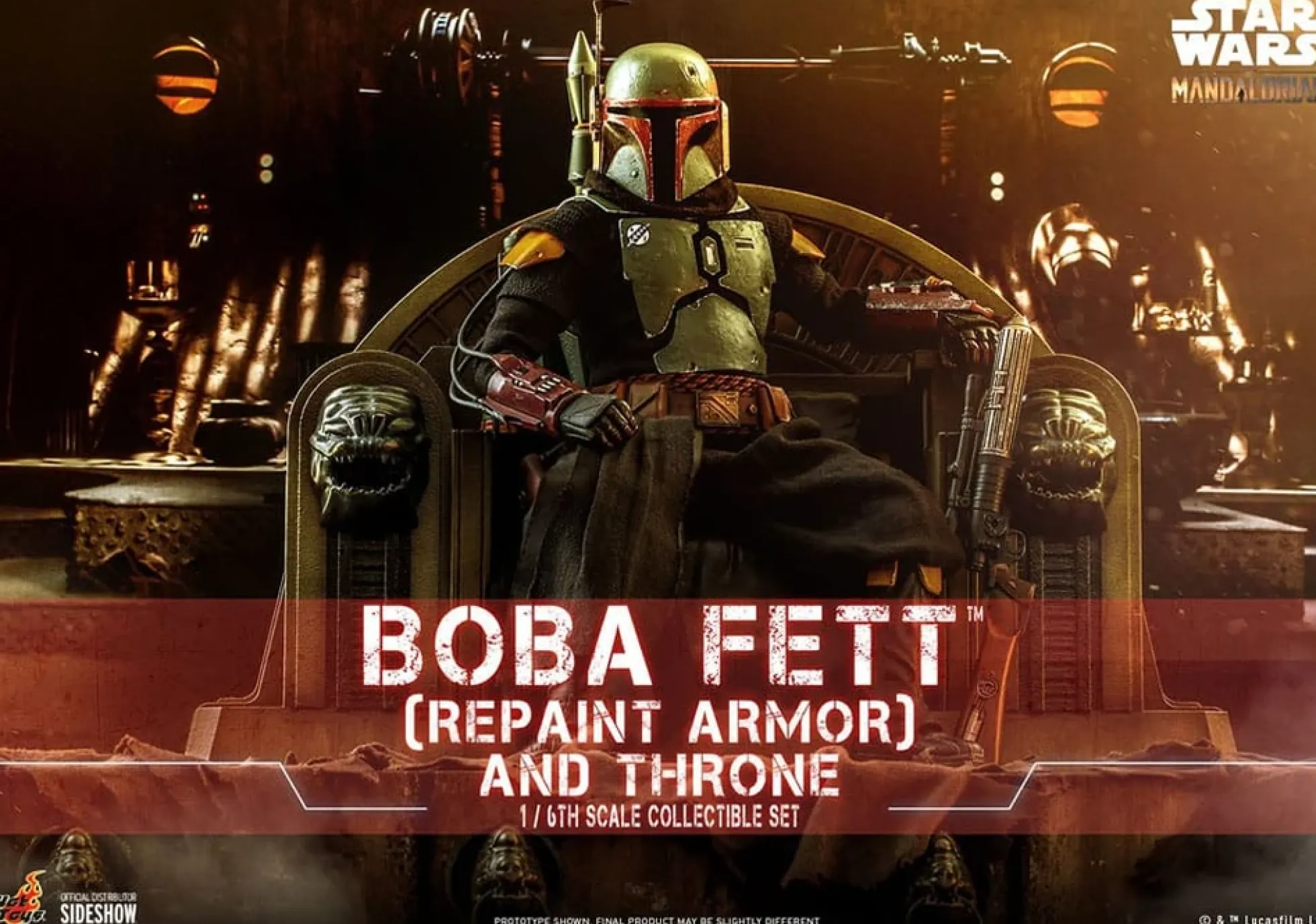 Star Wars The Mandalorian Boba Fett mit Thron Actionfigur 1:6 Special Edition