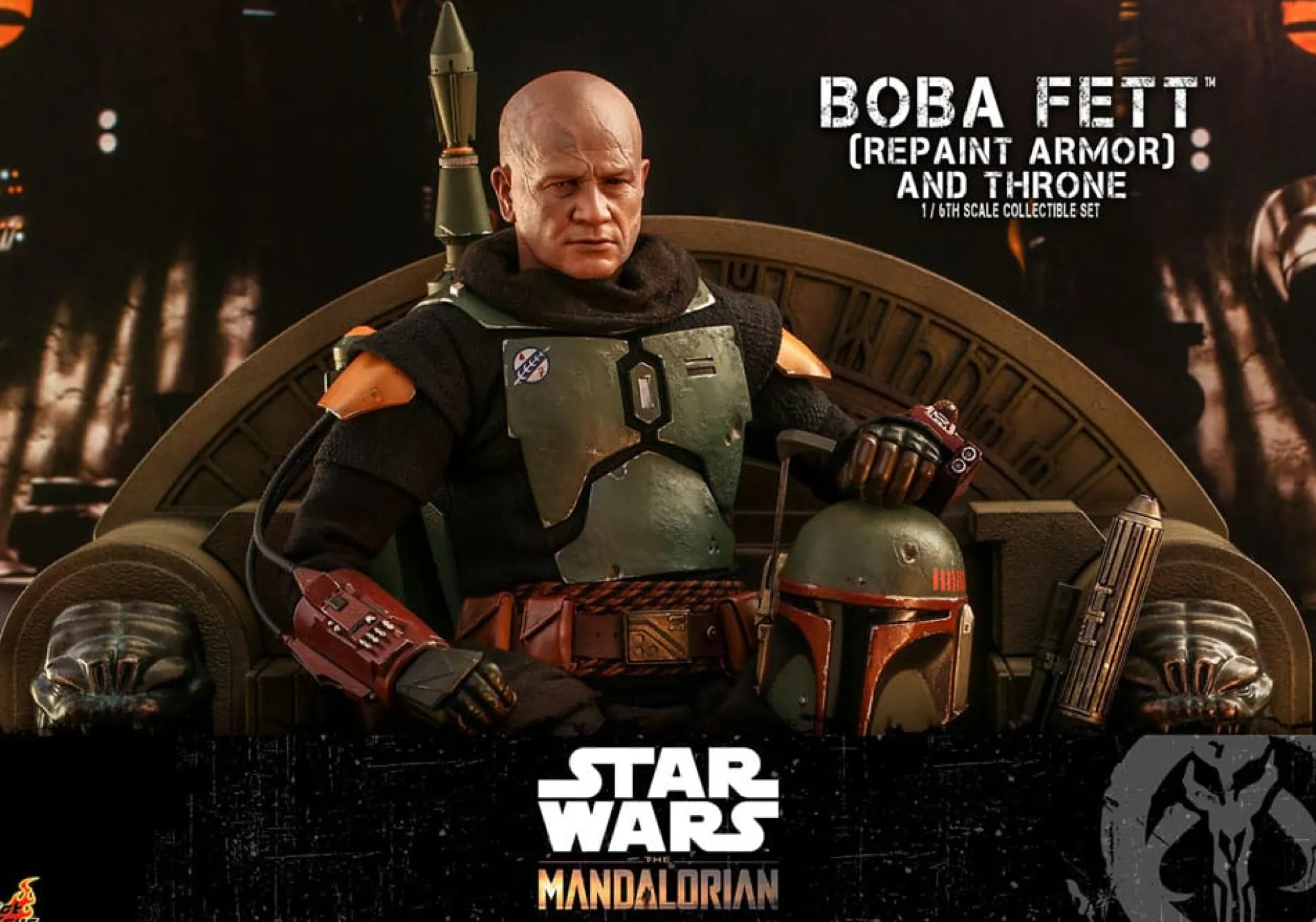 Star Wars The Mandalorian Boba Fett mit Thron Actionfigur 1:6 Special Edition