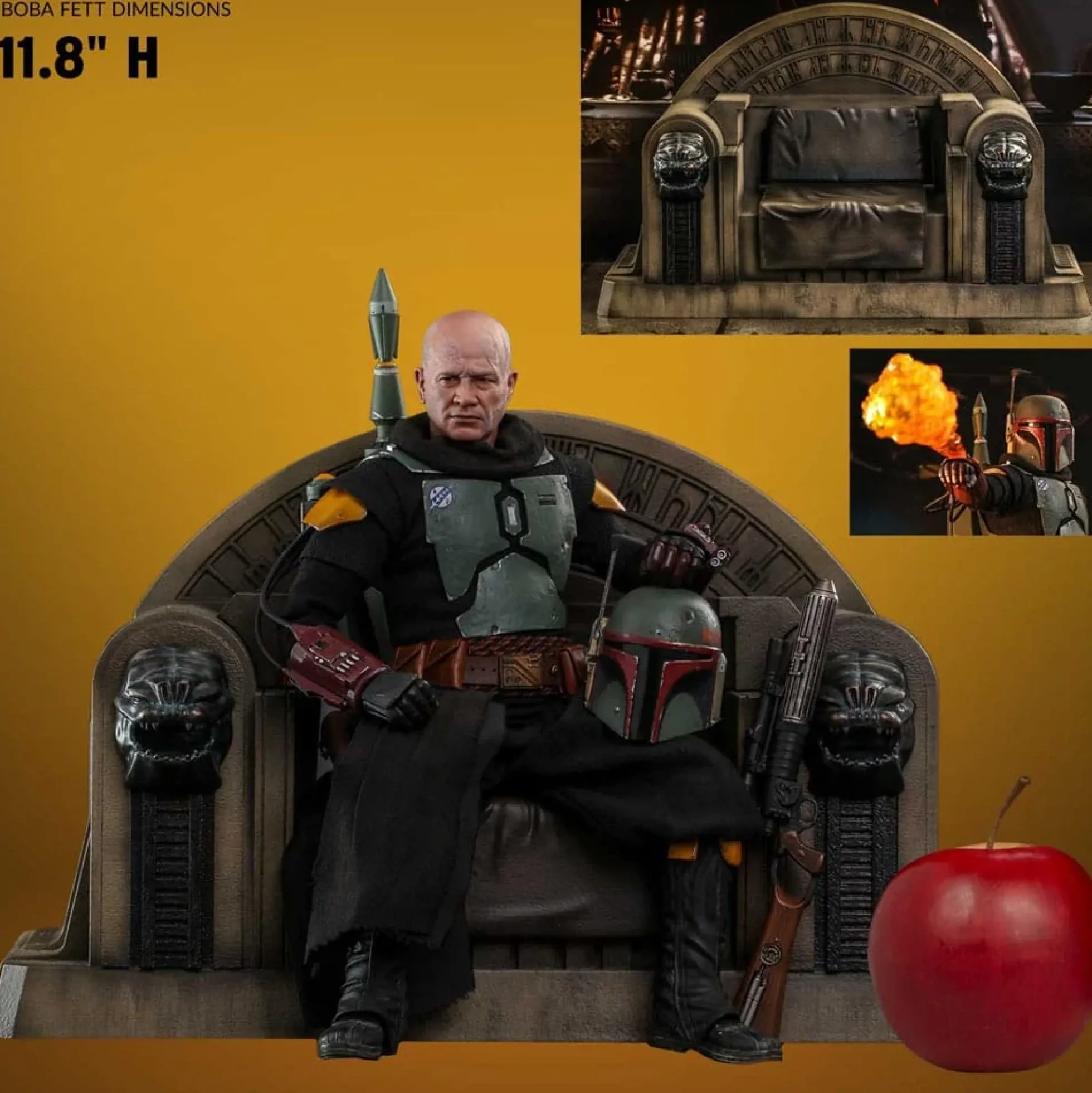 Star Wars The Mandalorian Boba Fett mit Thron Actionfigur 1:6 Special Edition