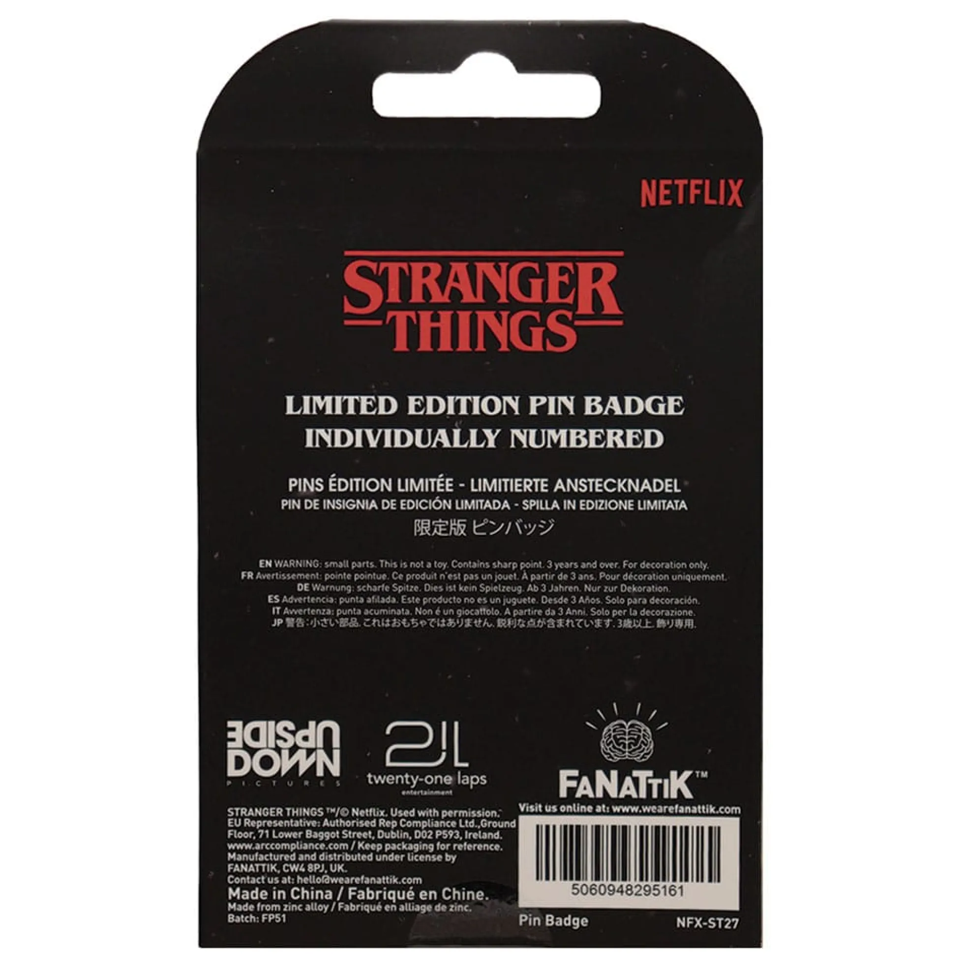 Stranger Things Ansteck-Pins