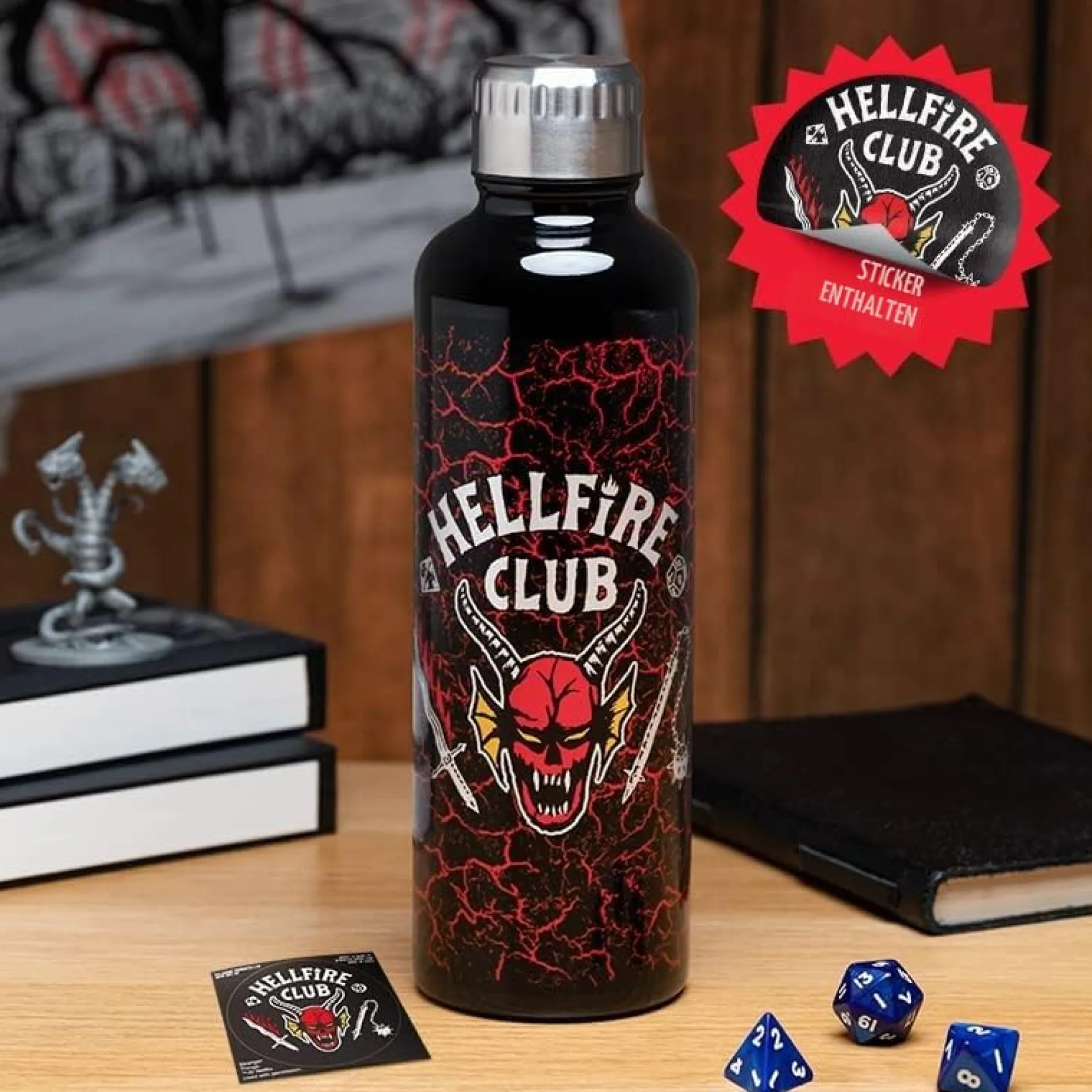 Stranger Things Trinkflasche Hellfire Club