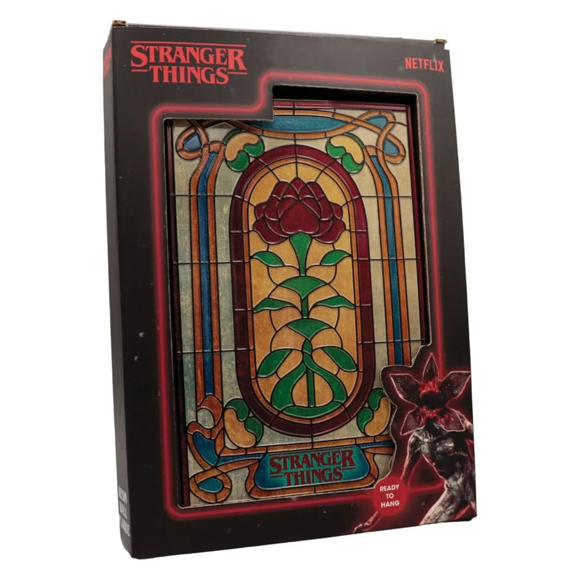 Stranger Things Wandschild Creel House Buntglasfenster