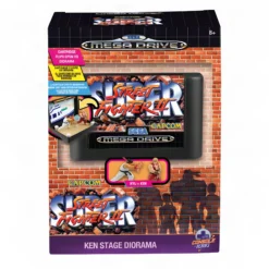 Street Fighter II Diorama in der Mega Drive Kassette