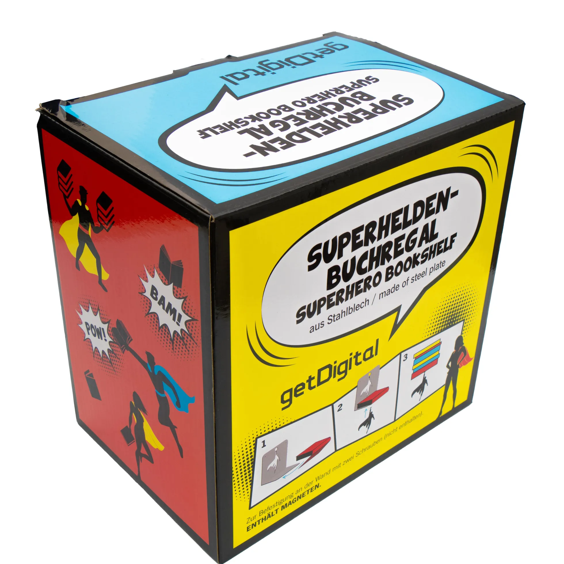 Superhelden-Buchregal