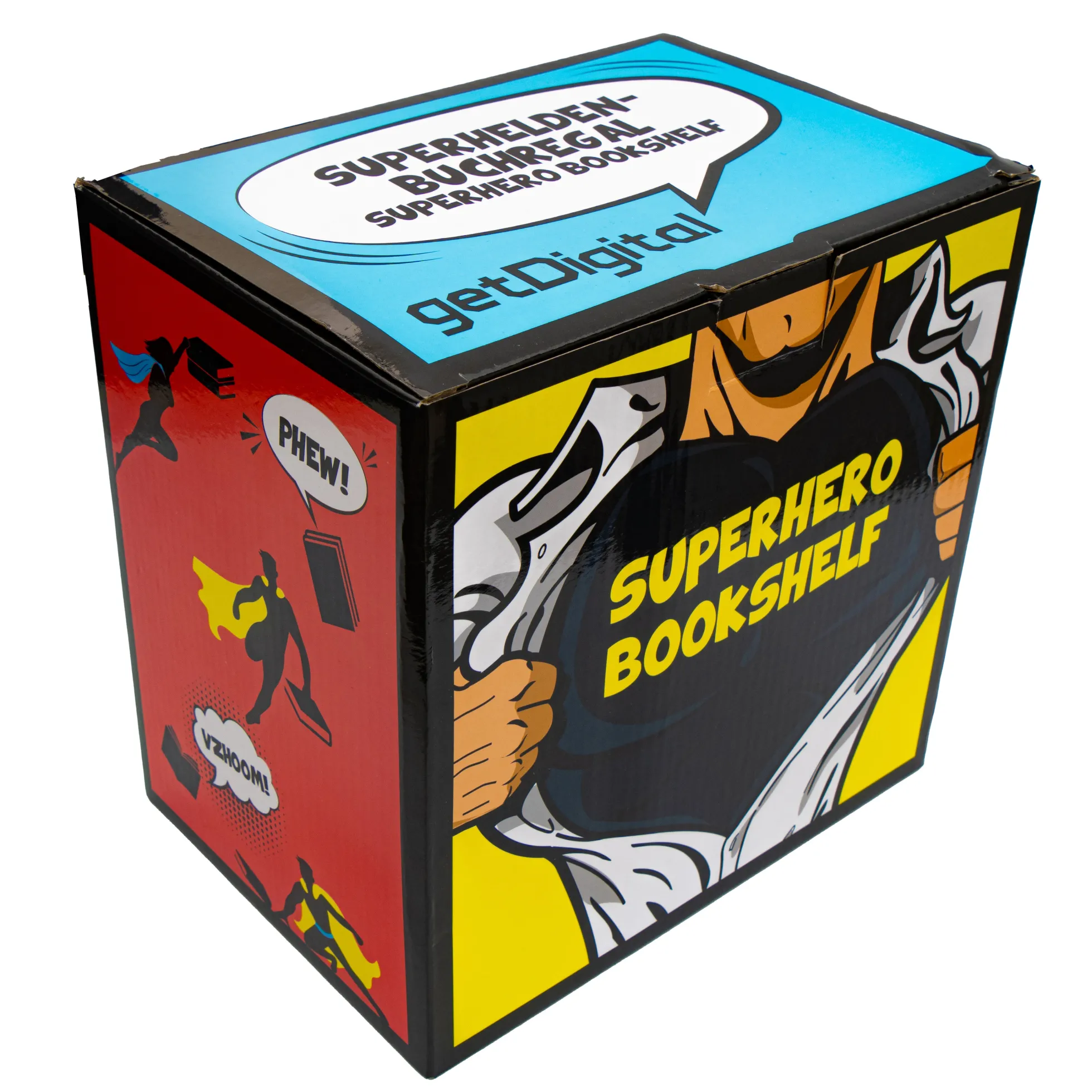 Superhelden-Buchregal