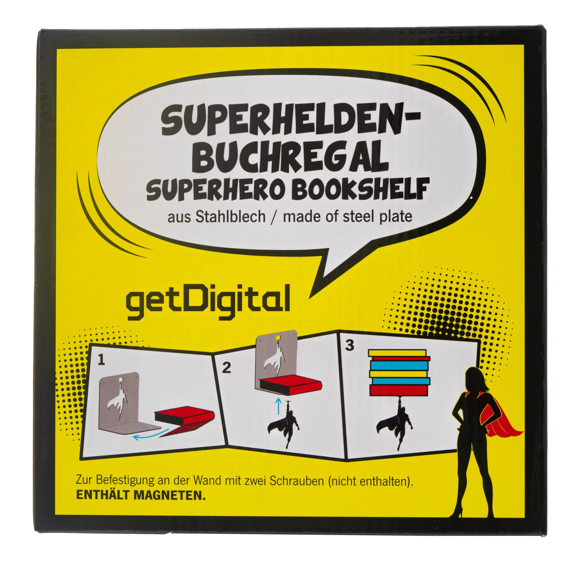Superhelden-Buchregal