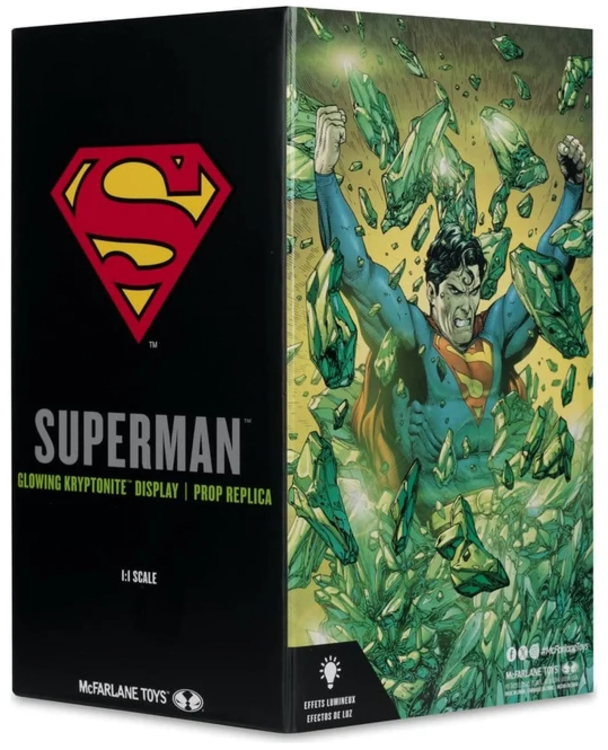 Superman Kryptonit Replik mit Leuchtfunktion