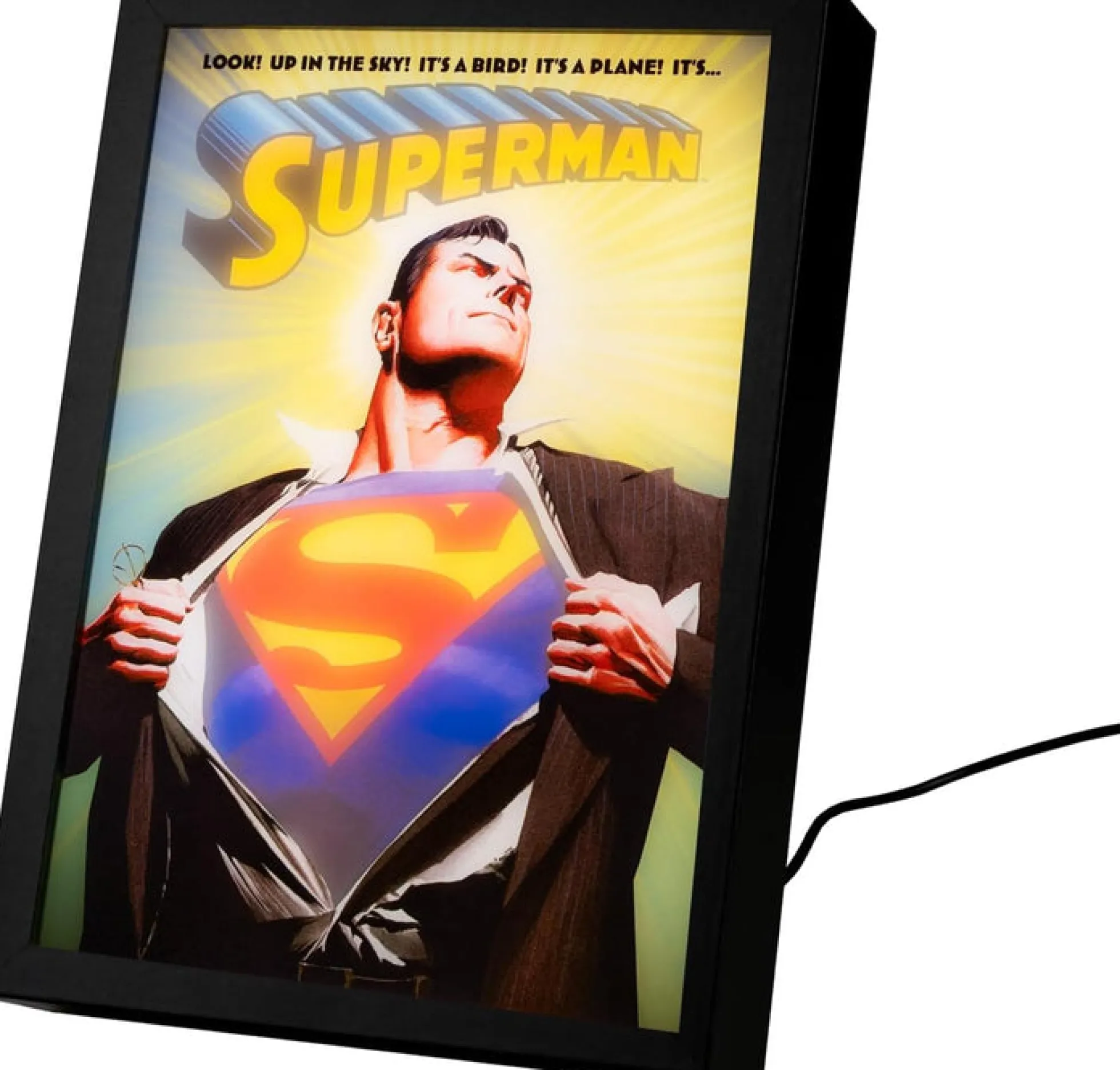 Superman LED Bild mit Rahmen