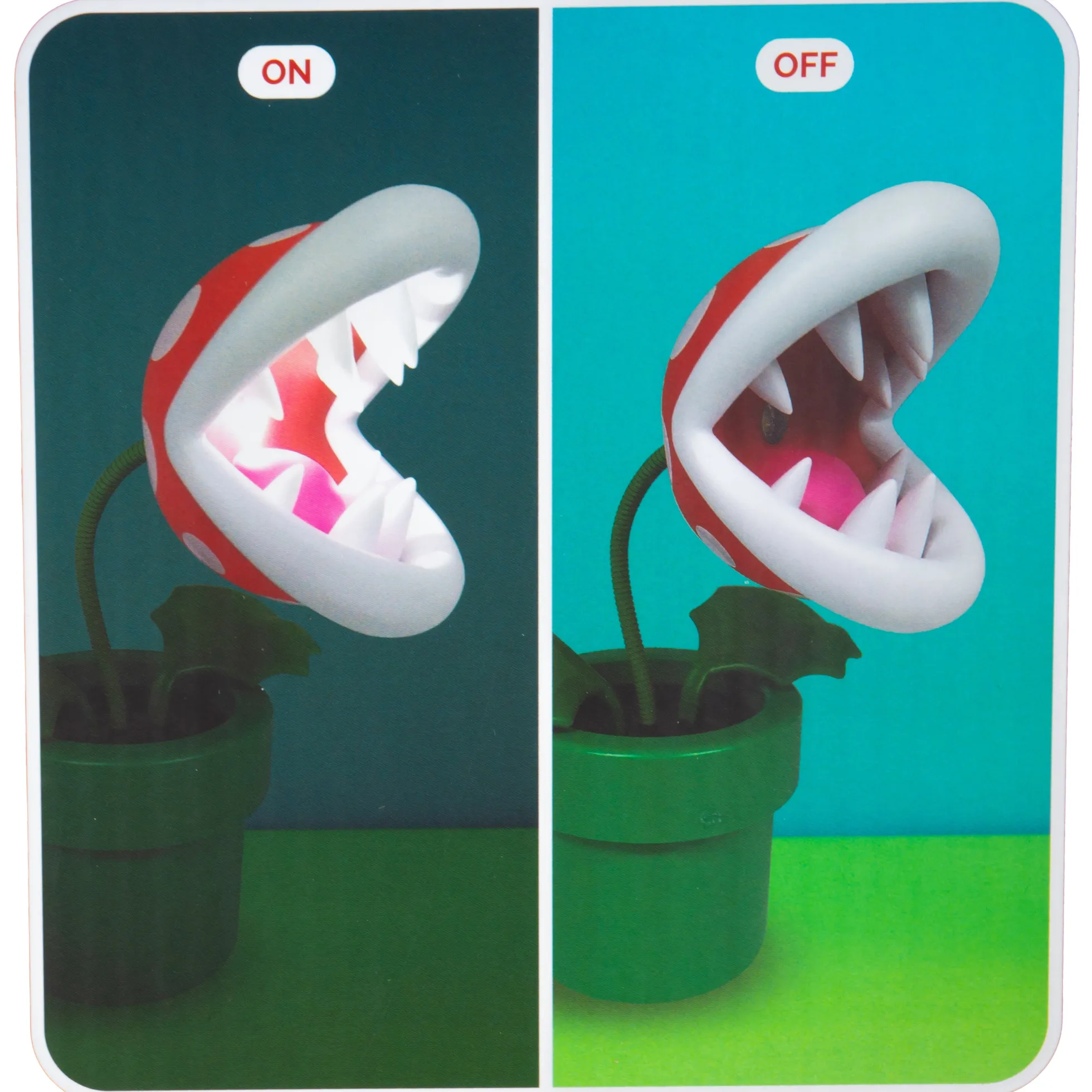 Super Mario Bewegliche Mini LED Lampe – Piranha Pflanze