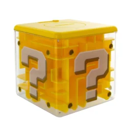 Super Mario Fragezeichen Block Labyrinth-Spardose mit Figur