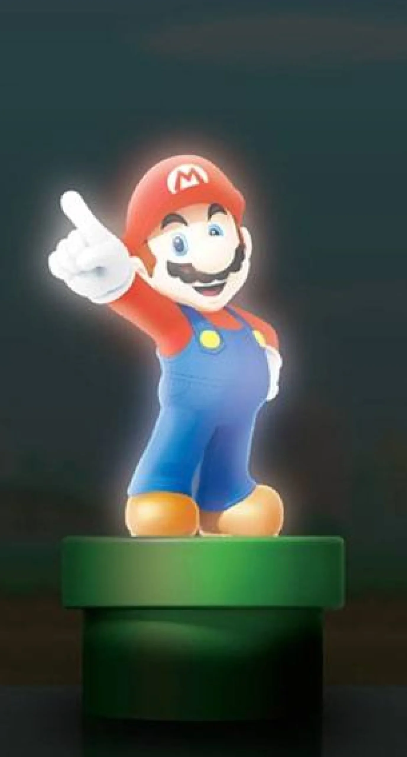 Super Mario Nachtlicht Mario auf Warp-Röhre