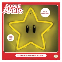 Super Mario Super Stern Neon Wandbeleuchtung