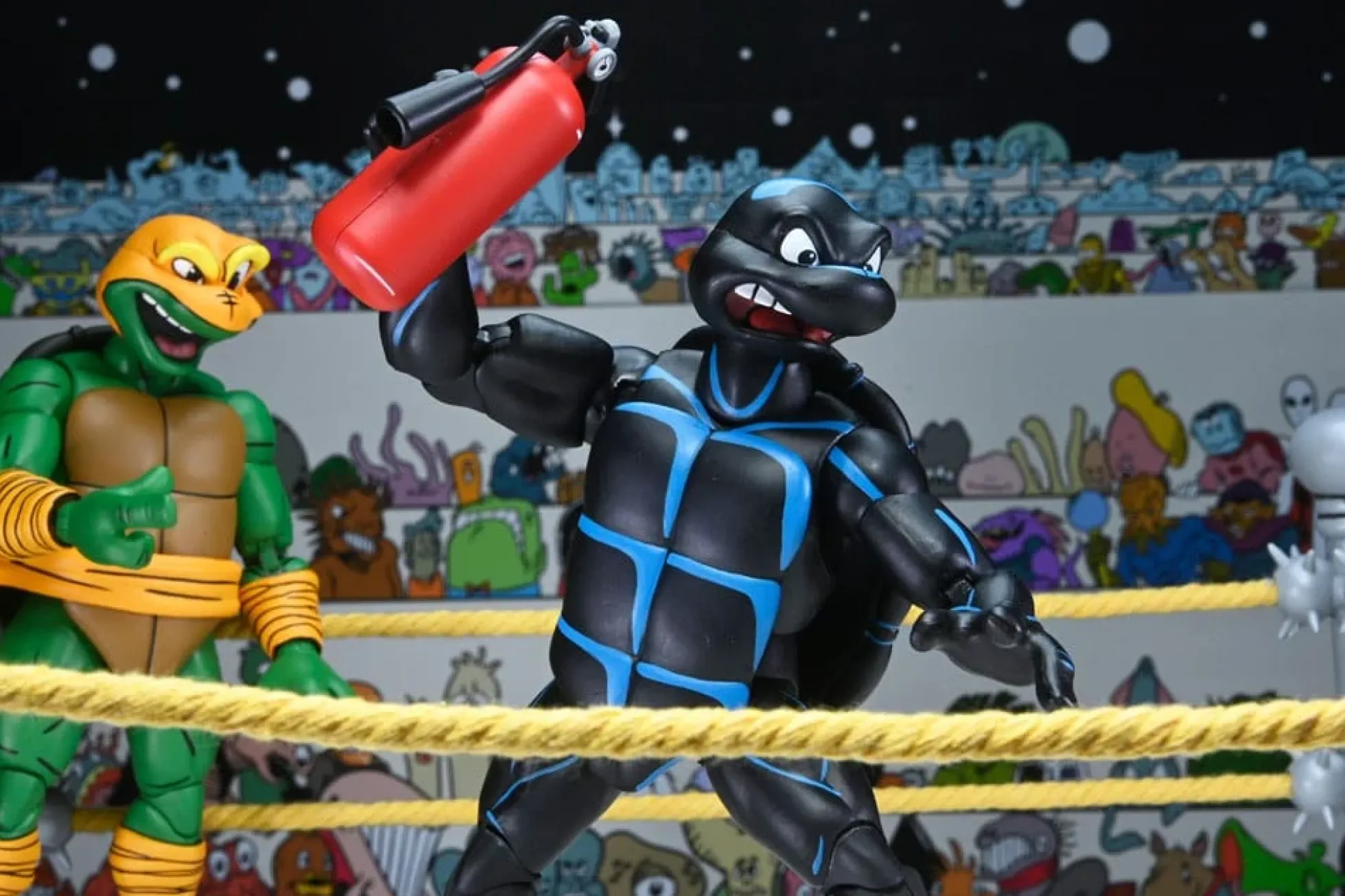Teenage Mutant Ninja Turtles Stump Wrestling Actionfiguren 4er-Pack (Archie Comics)