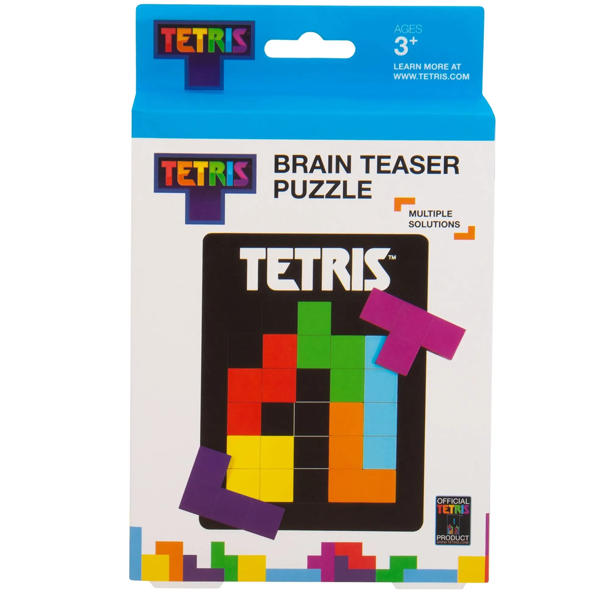 Tetris Tetrimino Knobelspiel aus Holz