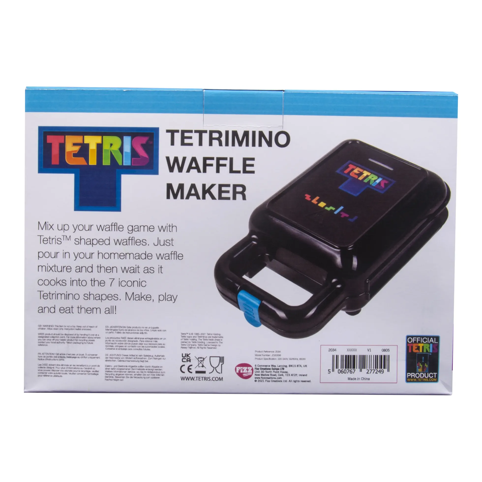 Tetris Waffeleisen für alle sieben Tetrimino-Formen