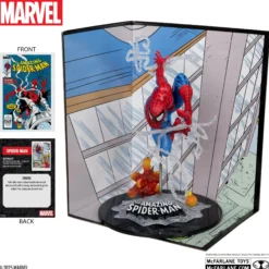 The Amazing Spider-Man Sammelfigur mit Comic-Diorama