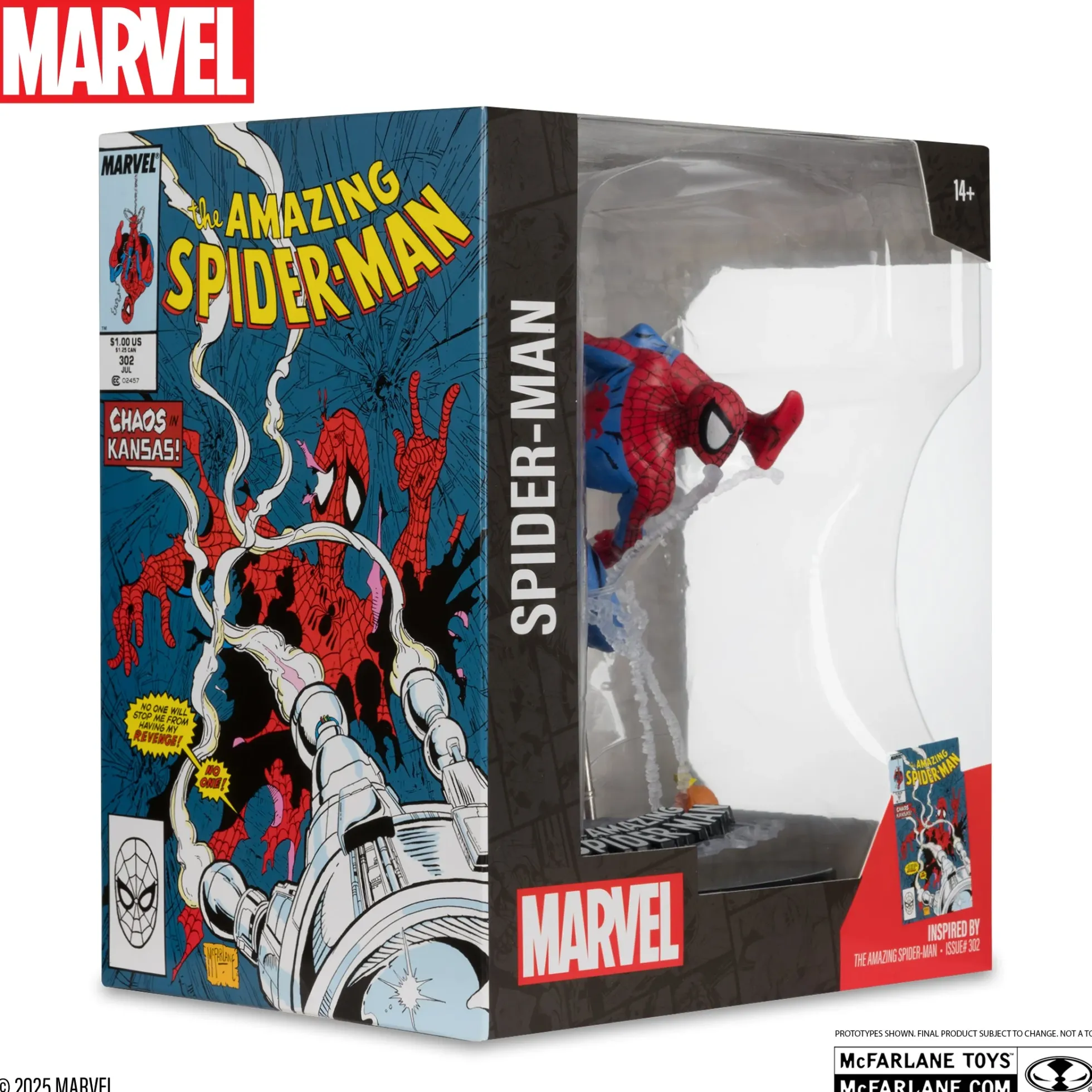 The Amazing Spider-Man Sammelfigur mit Comic-Diorama