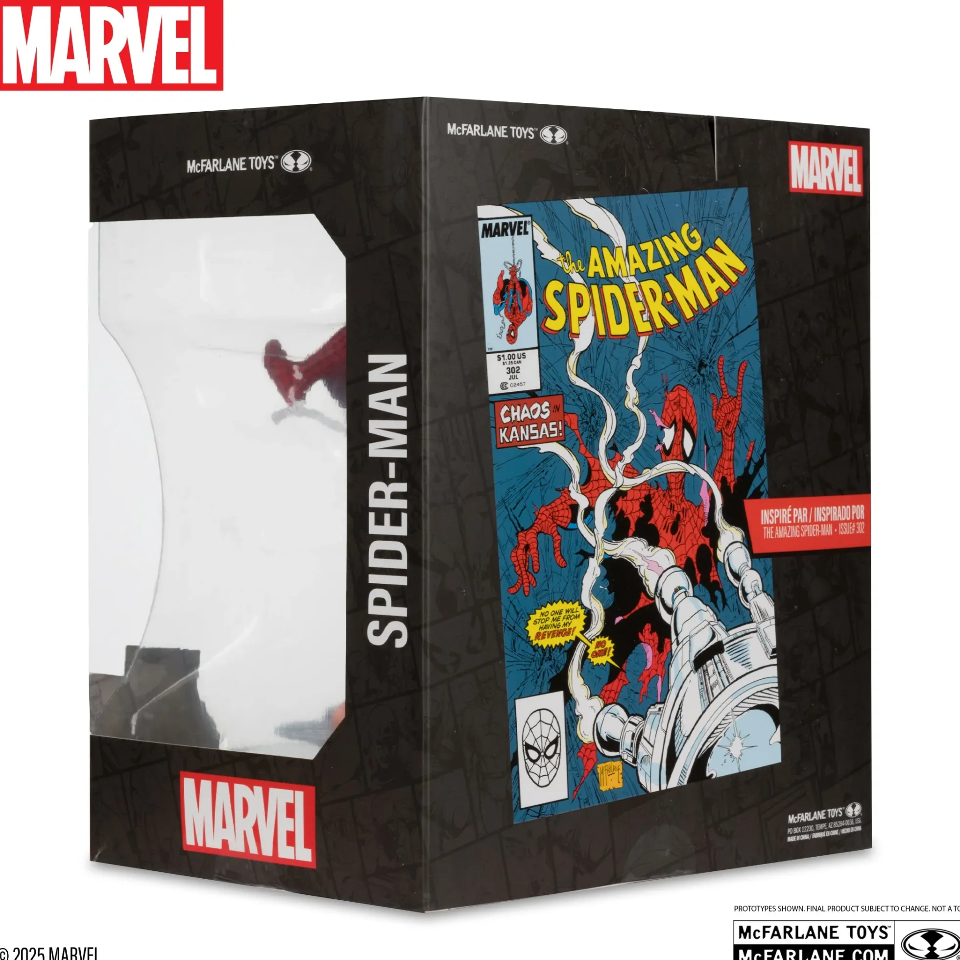The Amazing Spider-Man Sammelfigur mit Comic-Diorama
