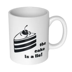 The Cake Is A Lie Becher