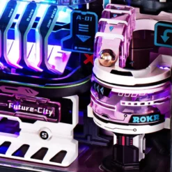 The Future City Cyberpunk Murmelbahn Bausatz