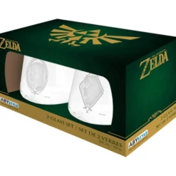 The legend of Zelda Link und Zelda 2 Gläser Set