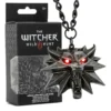 The Witcher 3 Wild Hunt Wolf Medaillon mit LED Augen